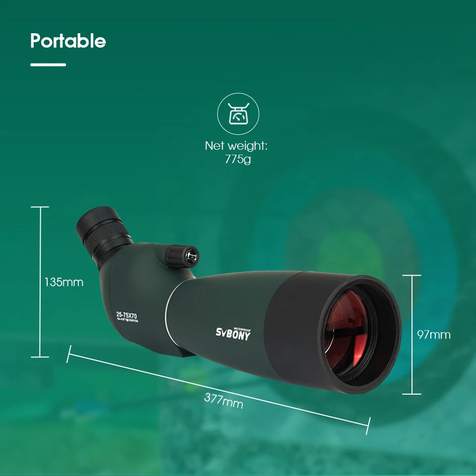 Svbony SV28 Plus Spotting Scope 50/60/70mm Zoom Telescope
