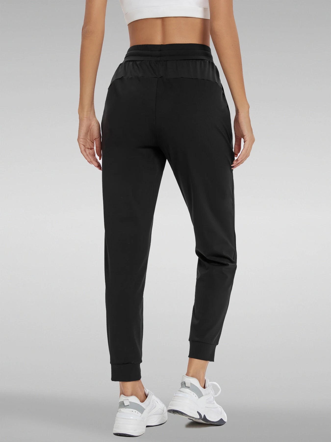 High-Waisted Joggers with Pockets