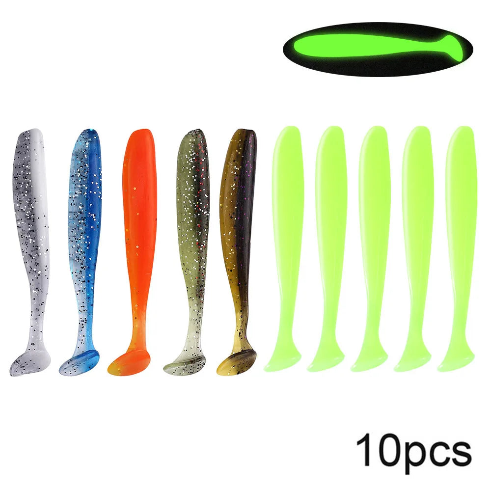 QXO Soft Worm Lures 10pcs Set