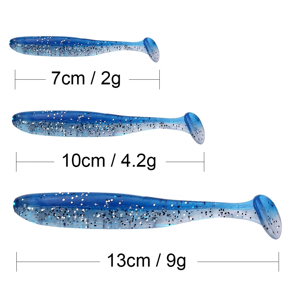 QXO Soft Worm Lures 10pcs Set