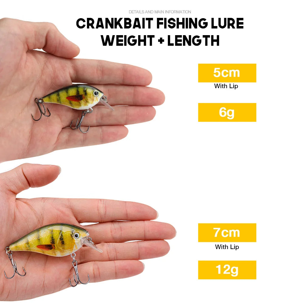 VTAVTA Crankbaits Fishing Lure 5cm/7cm Floating Wobblers