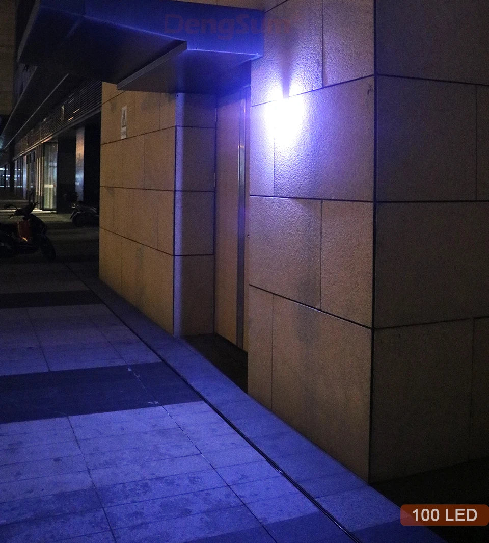 100 LED Solar Motion Sensor Wall Light