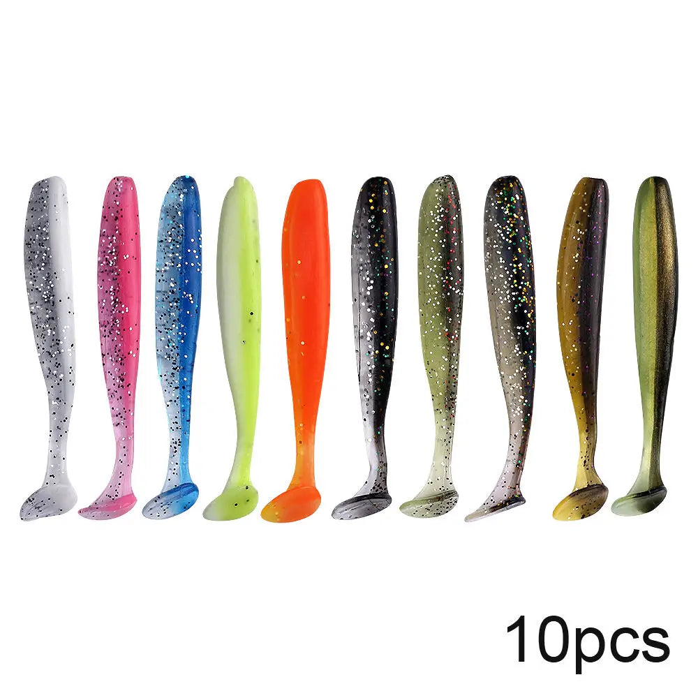 QXO Soft Worm Lures 10pcs Set