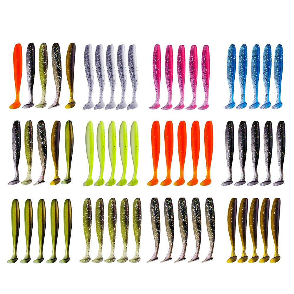 QXO Soft Worm Lures 10pcs Set