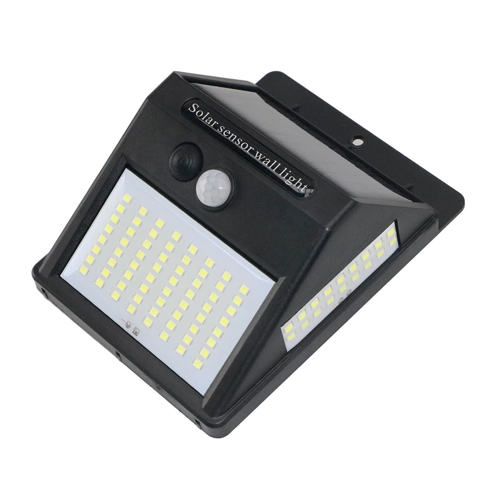 100 LED Solar Motion Sensor Wall Light