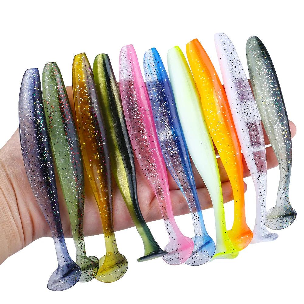 QXO Soft Worm Lures 10pcs Set