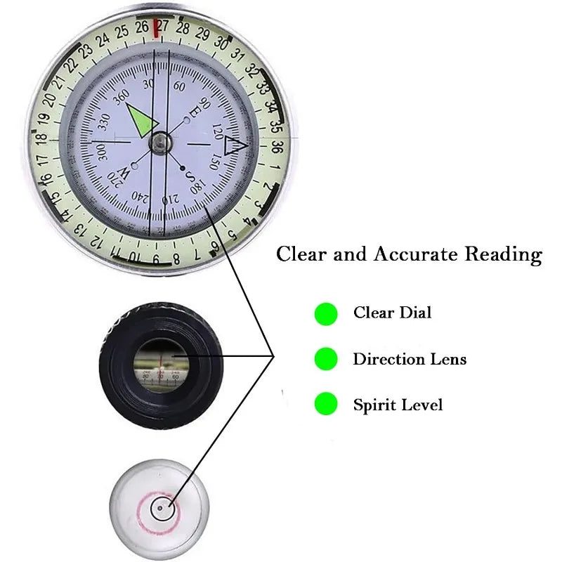 Pocket Tactical Survival Compass