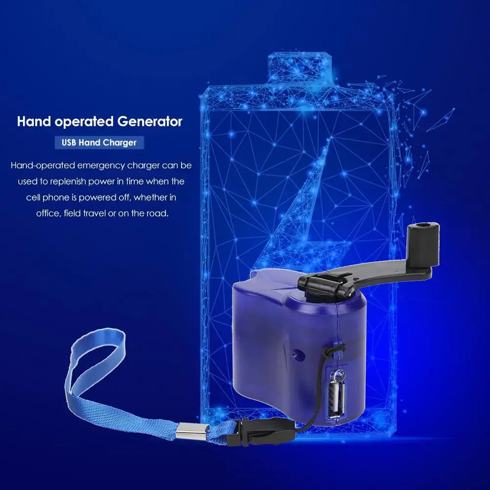 Portable Hand Crank Emergency USB Charger