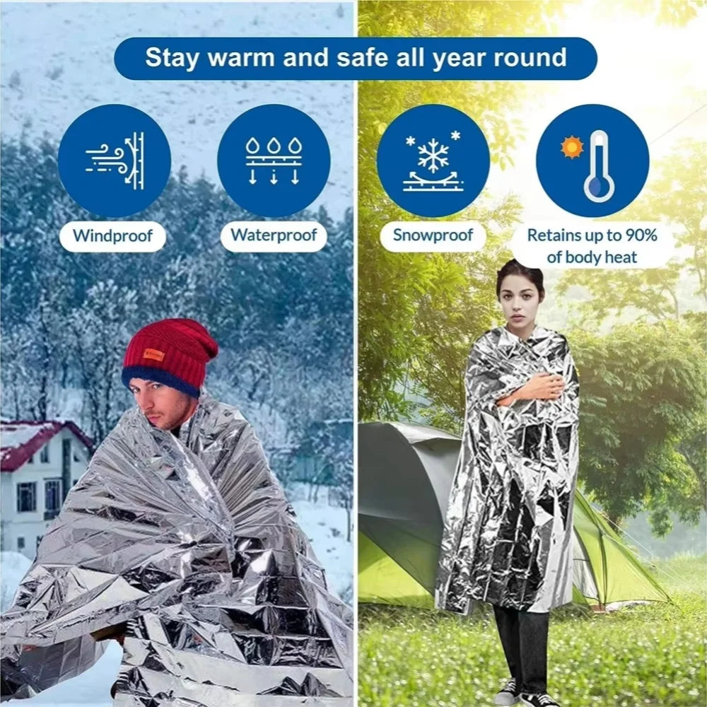 Outdoor Emergency Thermal Survival Blanket