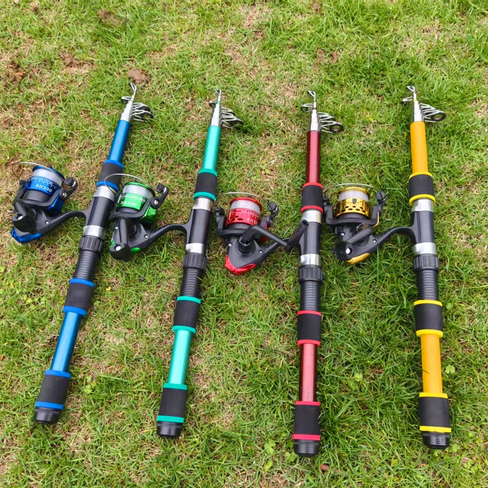1.8m/2.1m Carbon Fiber Telescopic Fishing Rod