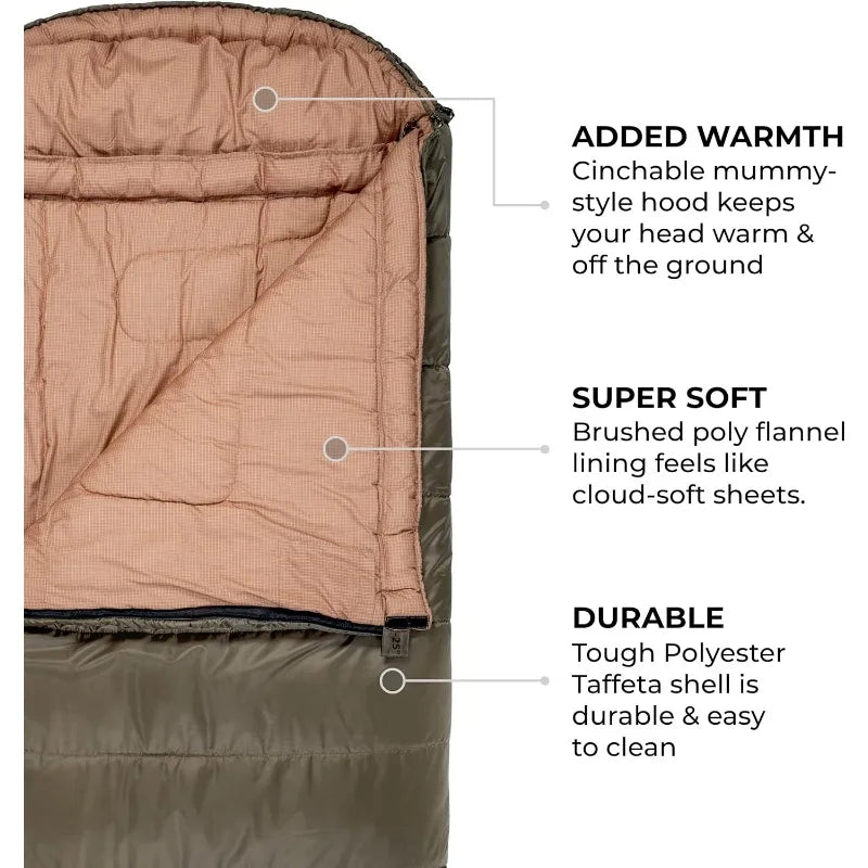 TETON Celsius XL All-Weather Sleeping Bag for Cold Weather