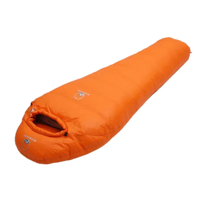 Very Warm White Goose Down Mummy Sleeping Bag