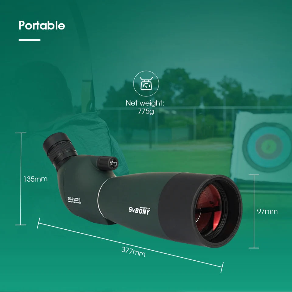 Svbony SV28 Plus Spotting Scope 50/60/70mm Zoom Telescope
