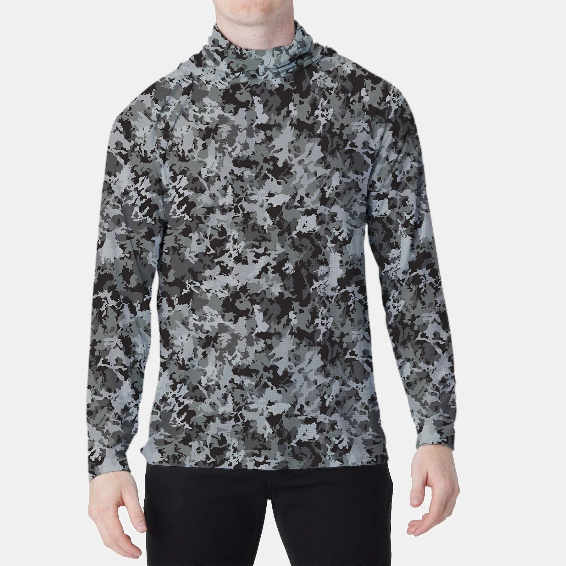 Camouflage Fishing Hoodie & Sailing Shirt for Sun Protection