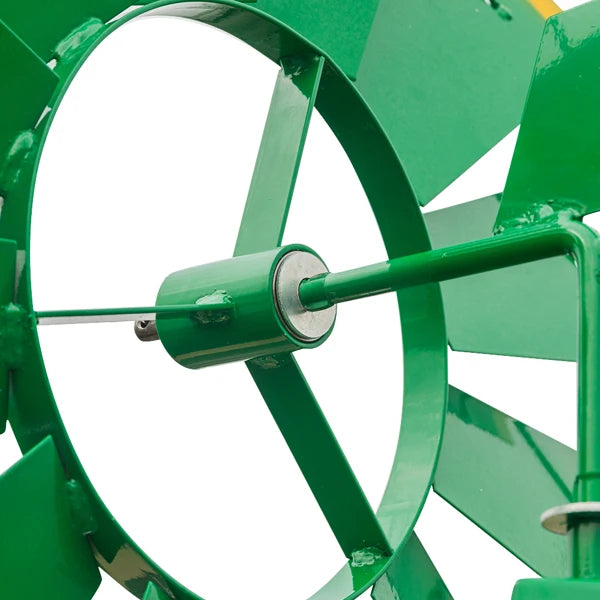 8FT Weather-Resistant Green Garden Windmill