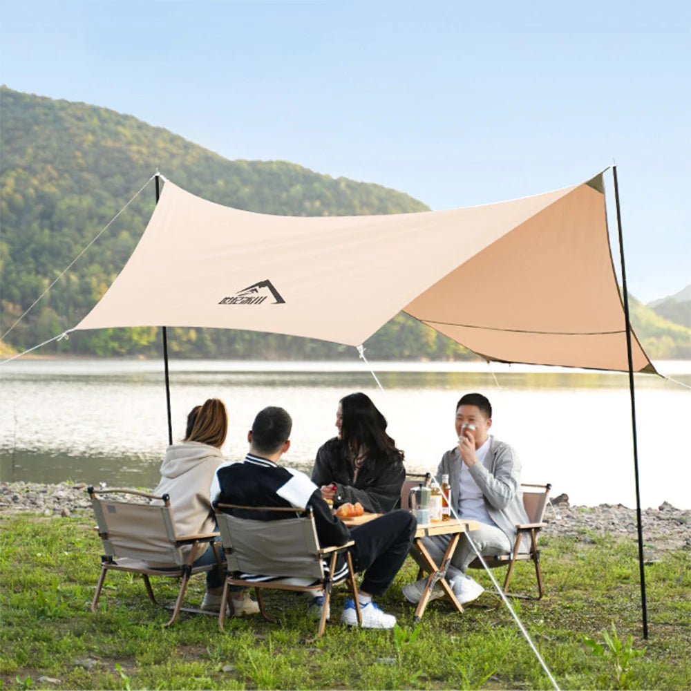 2-in-1 Pop-Up Waterproof Tent with Canopy