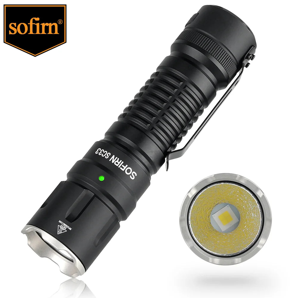 Sofirn SC33 Tactical Rechargeable Flashlight