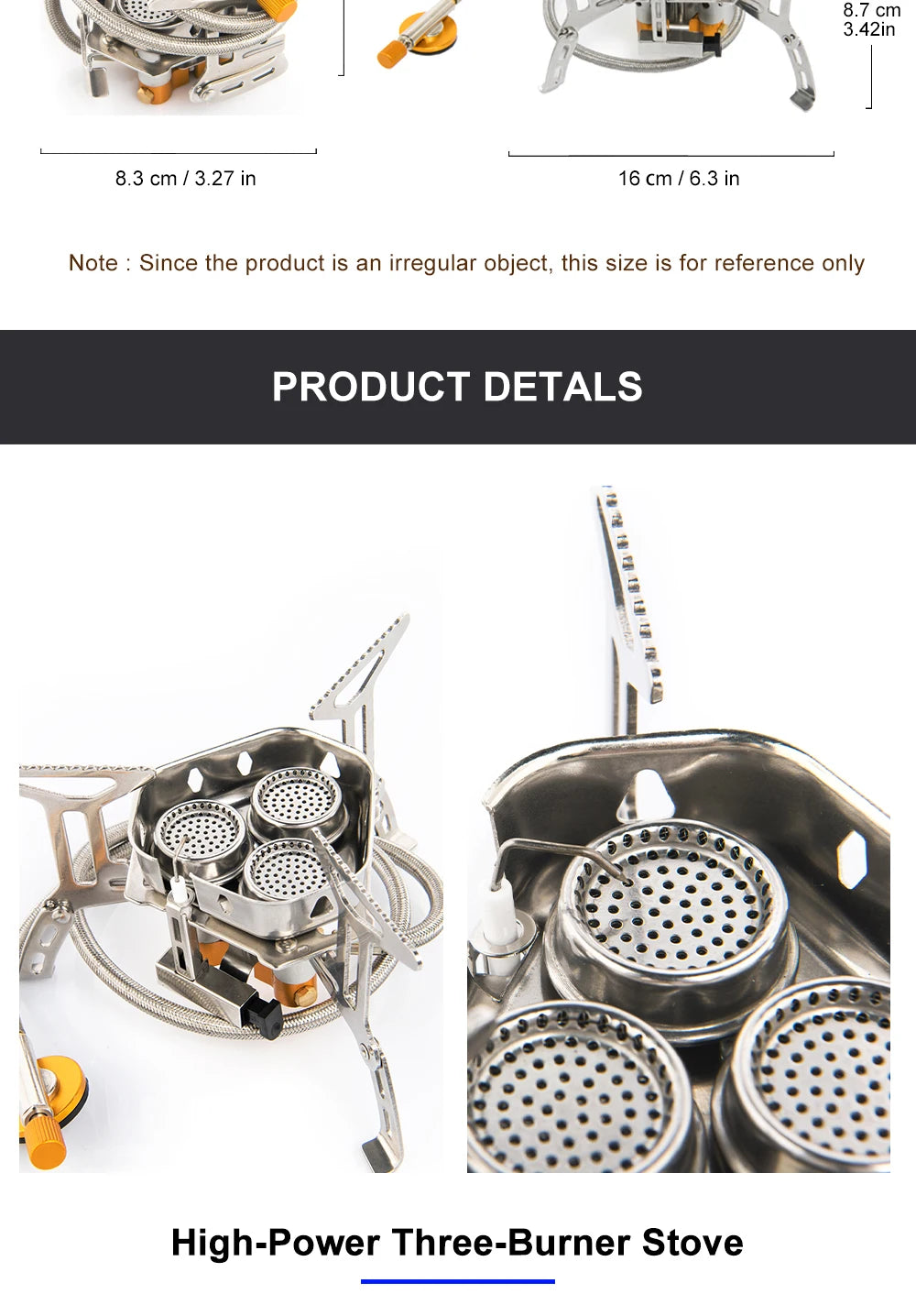 Widesea Camping Gas Stove 6800W