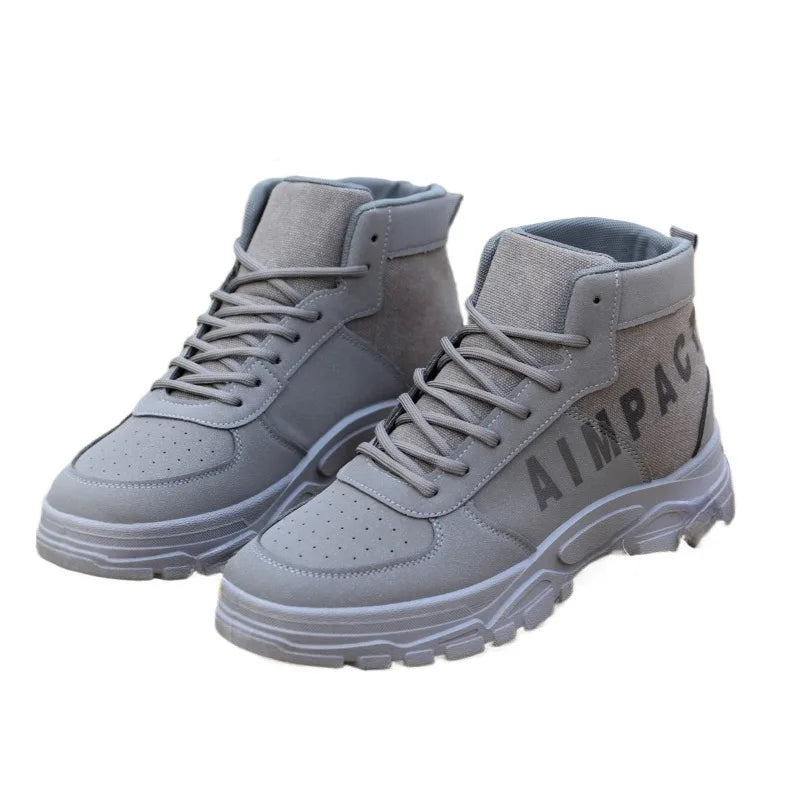 Leather & Canvas Tactical Hiking Boots