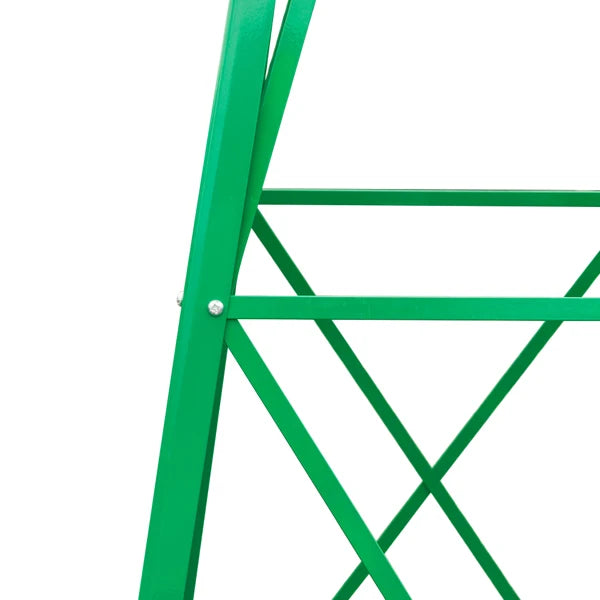 8FT Weather-Resistant Green Garden Windmill