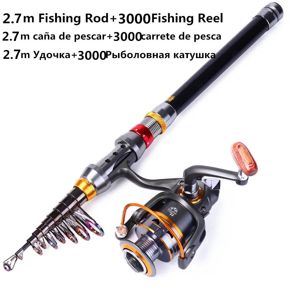 Sougayilang 1.8–3.6m Telescopic Fishing Rod