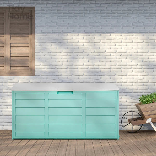 Outdoor Garden Plastic Storage Box with Lock (75 Gallon)