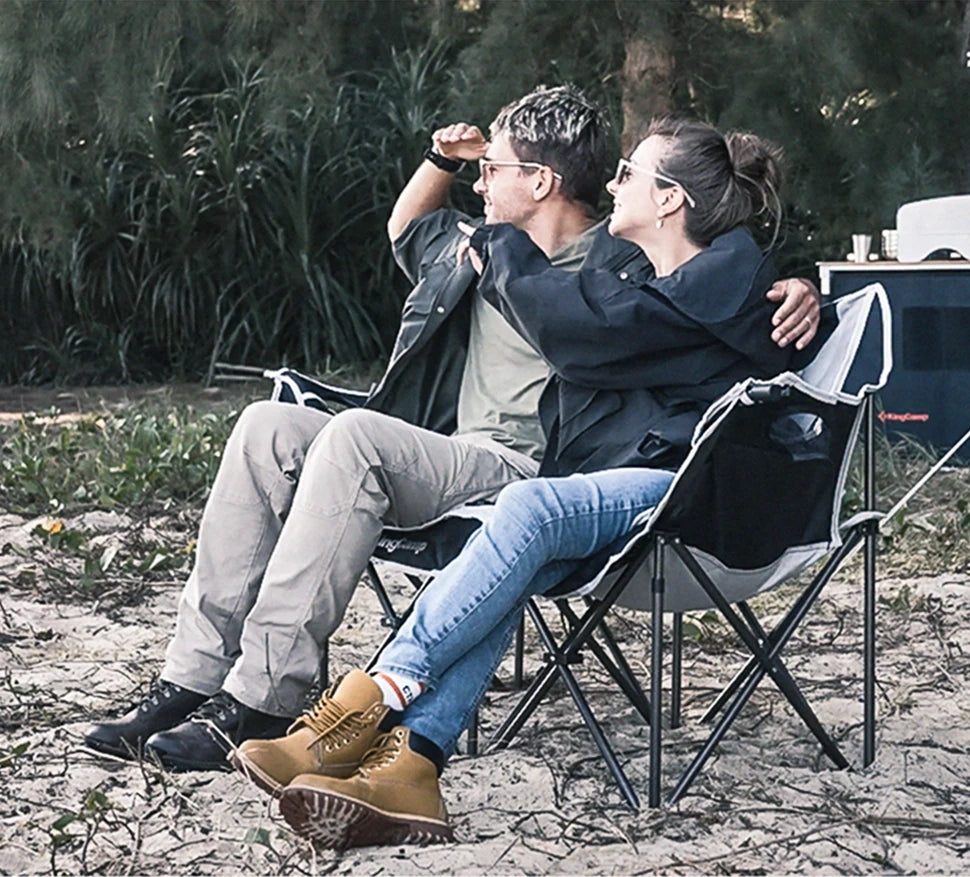 WESTTUNE Double Camping Loveseat with Cup Holders