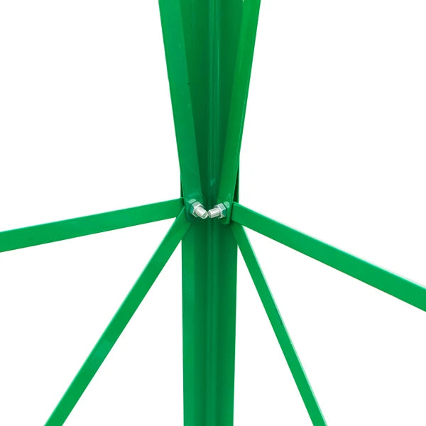 8FT Weather-Resistant Green Garden Windmill