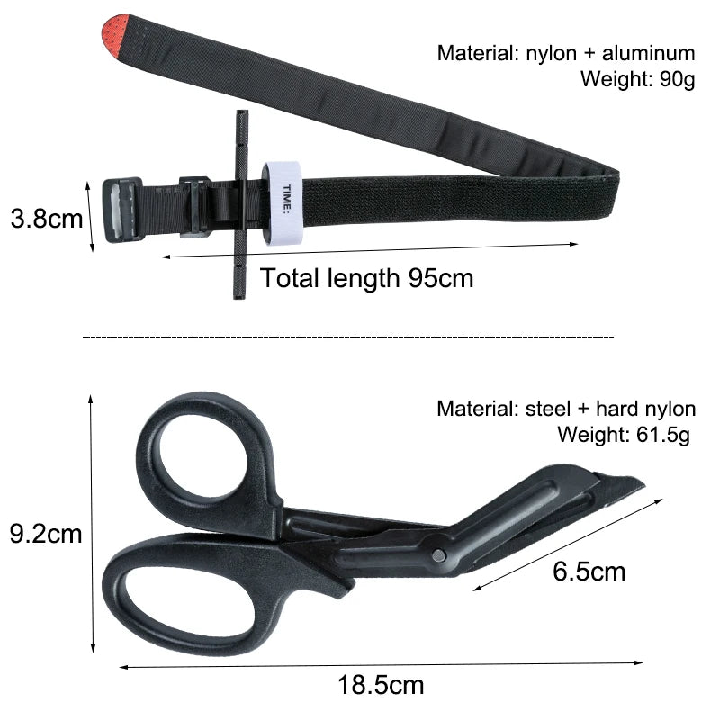 First Aid CAT Tourniquet with Aluminum Rod