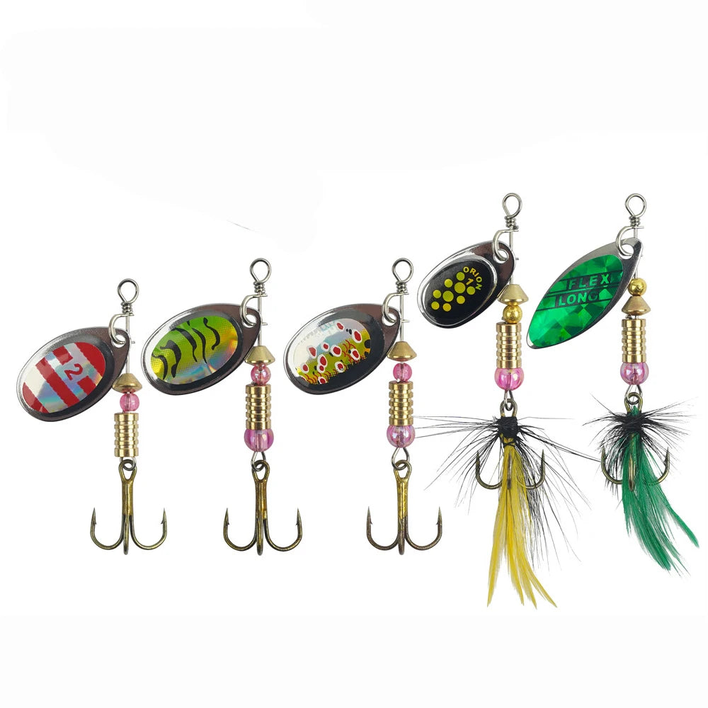 5/10/16Pcs Spinner Fishing Lures Set