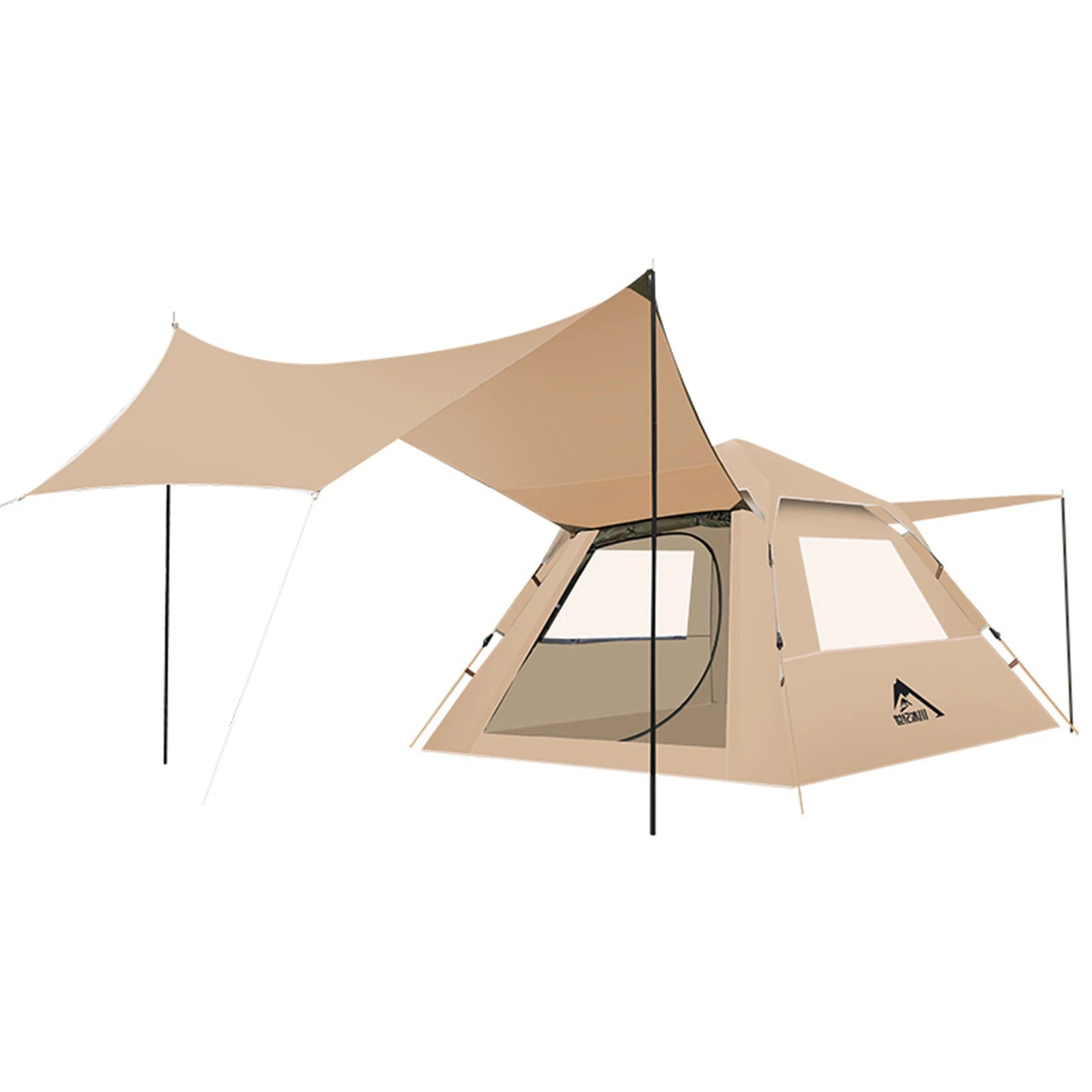 2-in-1 Pop-Up Waterproof Tent with Canopy