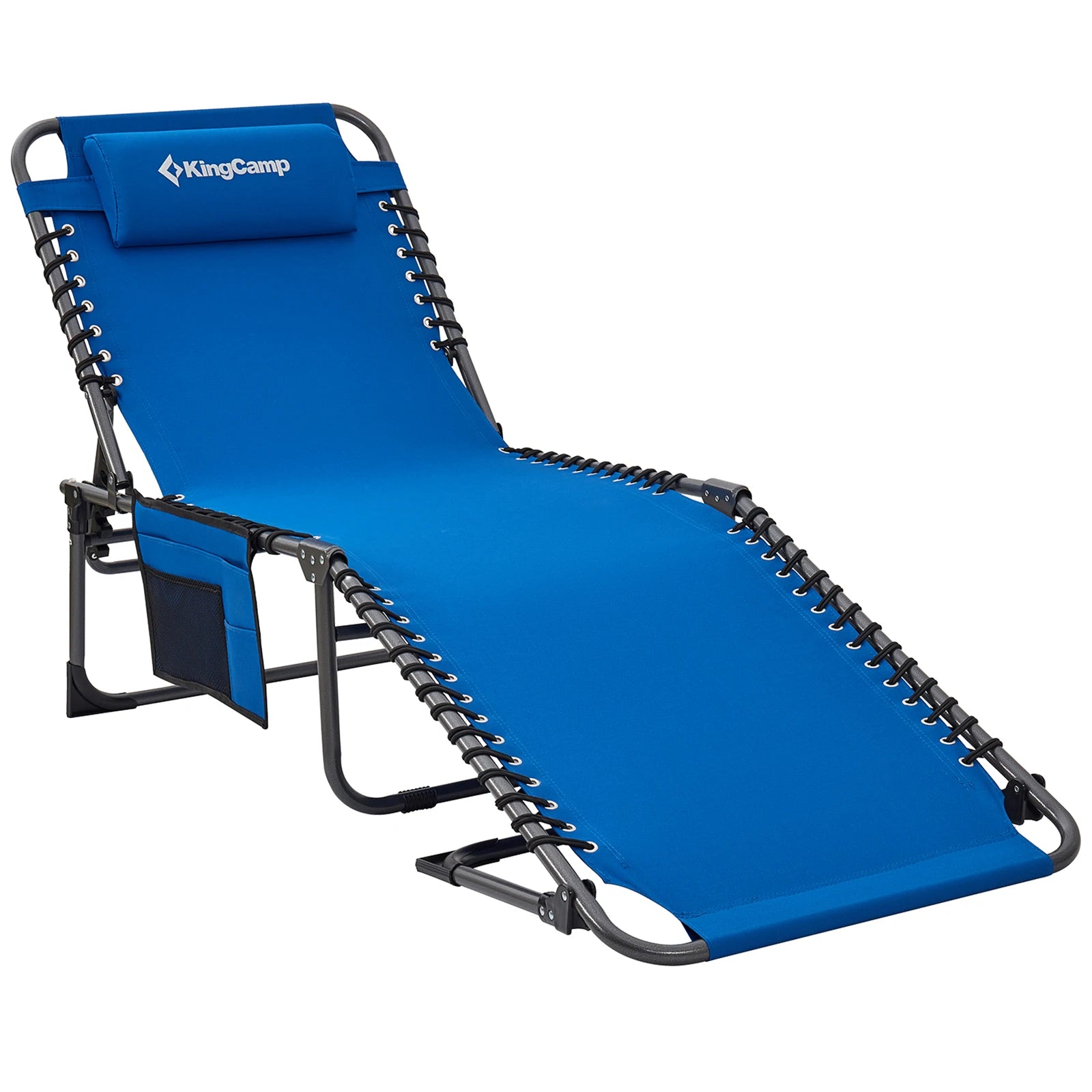 KingCamp Rollaway Folding Lounger with Pillow