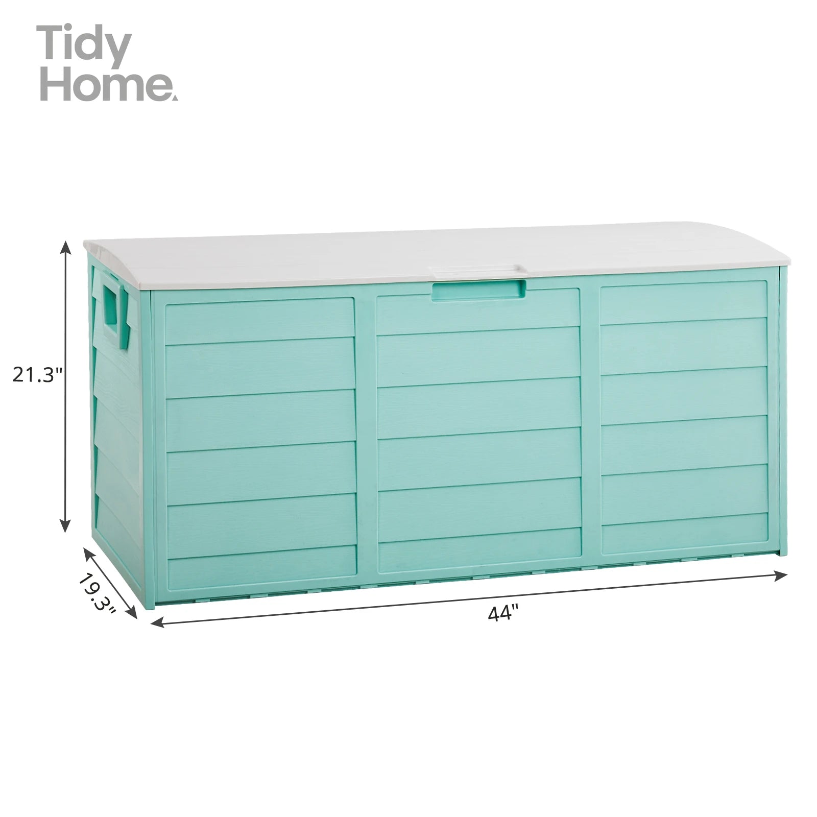 Outdoor Garden Plastic Storage Box with Lock (75 Gallon)