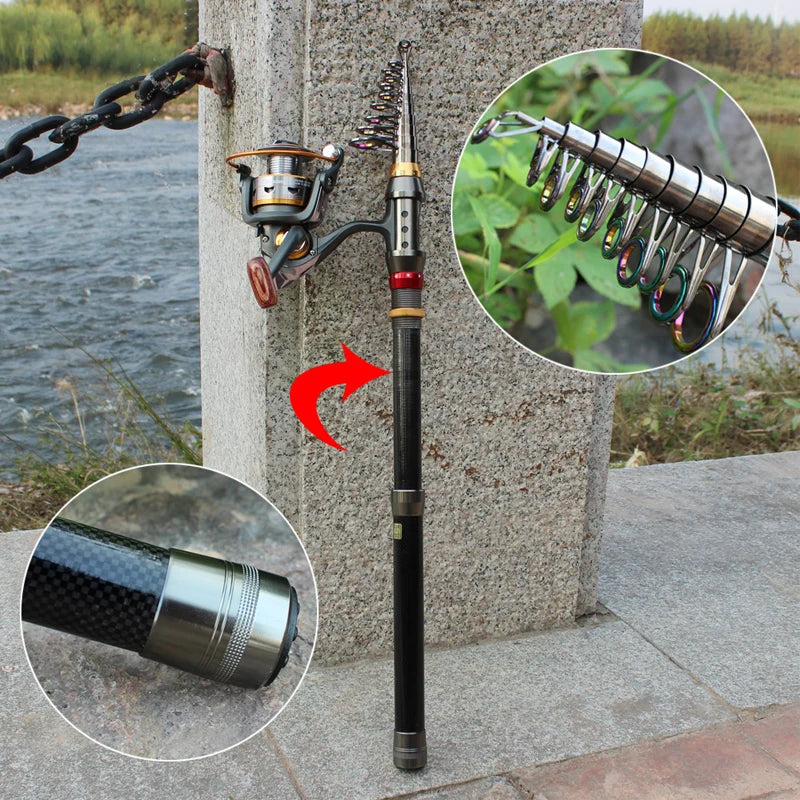Sougayilang 1.8–3.6m Telescopic Fishing Rod